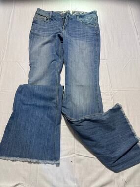 Ariat Real Denim Jeans Women Size 32XL Perfect Rise Flare Blue Stretch Light NWT